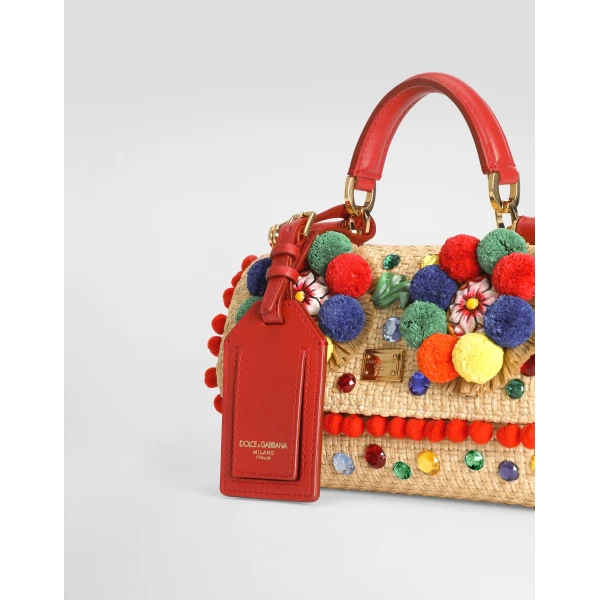 Mini My Sicily handbag in raffia - Image 6