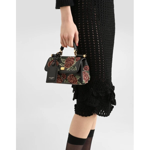 Mini My Sicily handbag with fine stitch embroidery - Image 3