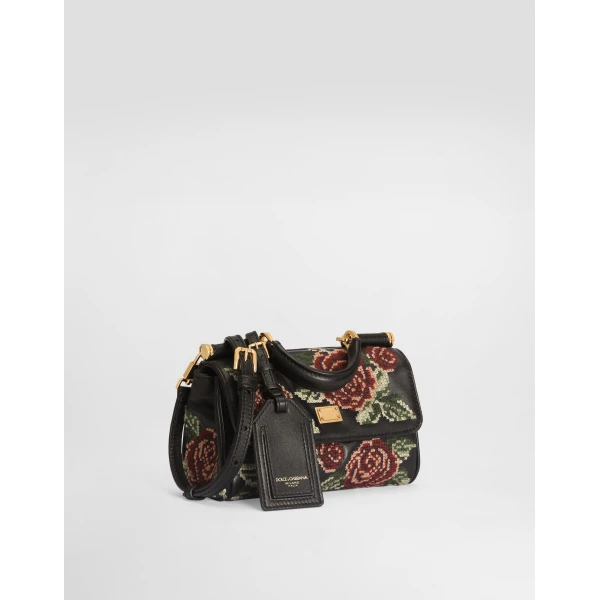 Mini My Sicily handbag with fine stitch embroidery - Image 4