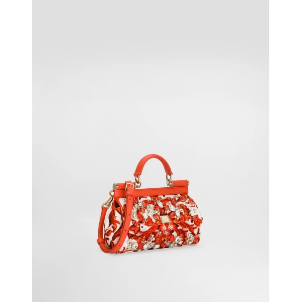 Mini Sicily handbag with bezels - Image 2