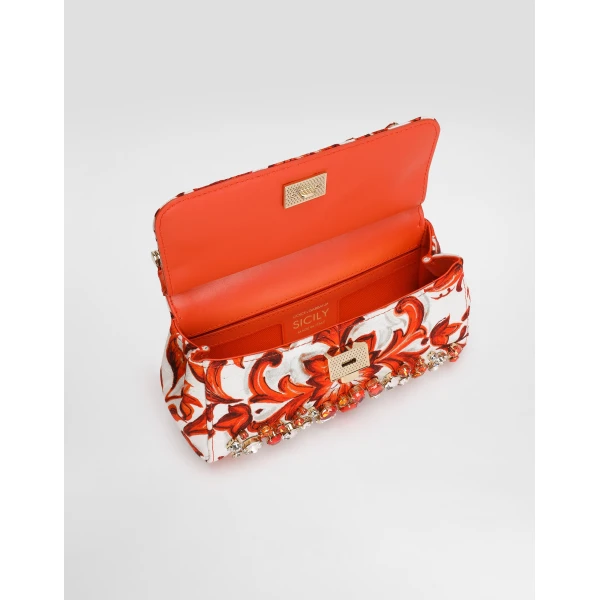 Mini Sicily handbag with bezels - Image 4