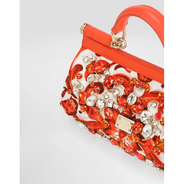 Mini Sicily handbag with bezels - Image 5