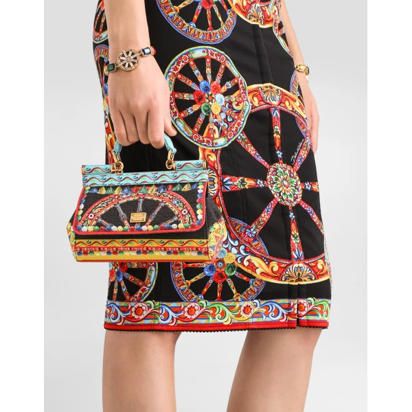 Mini carretto-print Sicily handbag - Image 2