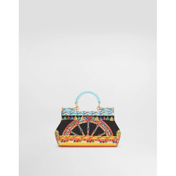 Mini carretto-print Sicily handbag - Image 5