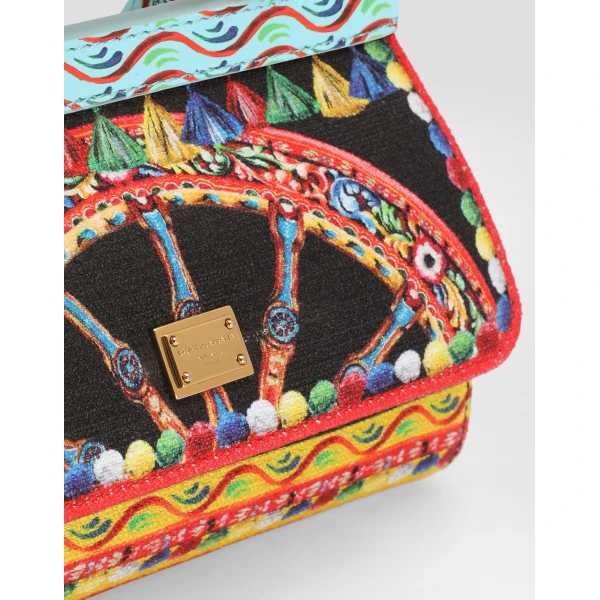 Mini carretto-print Sicily handbag - Image 6