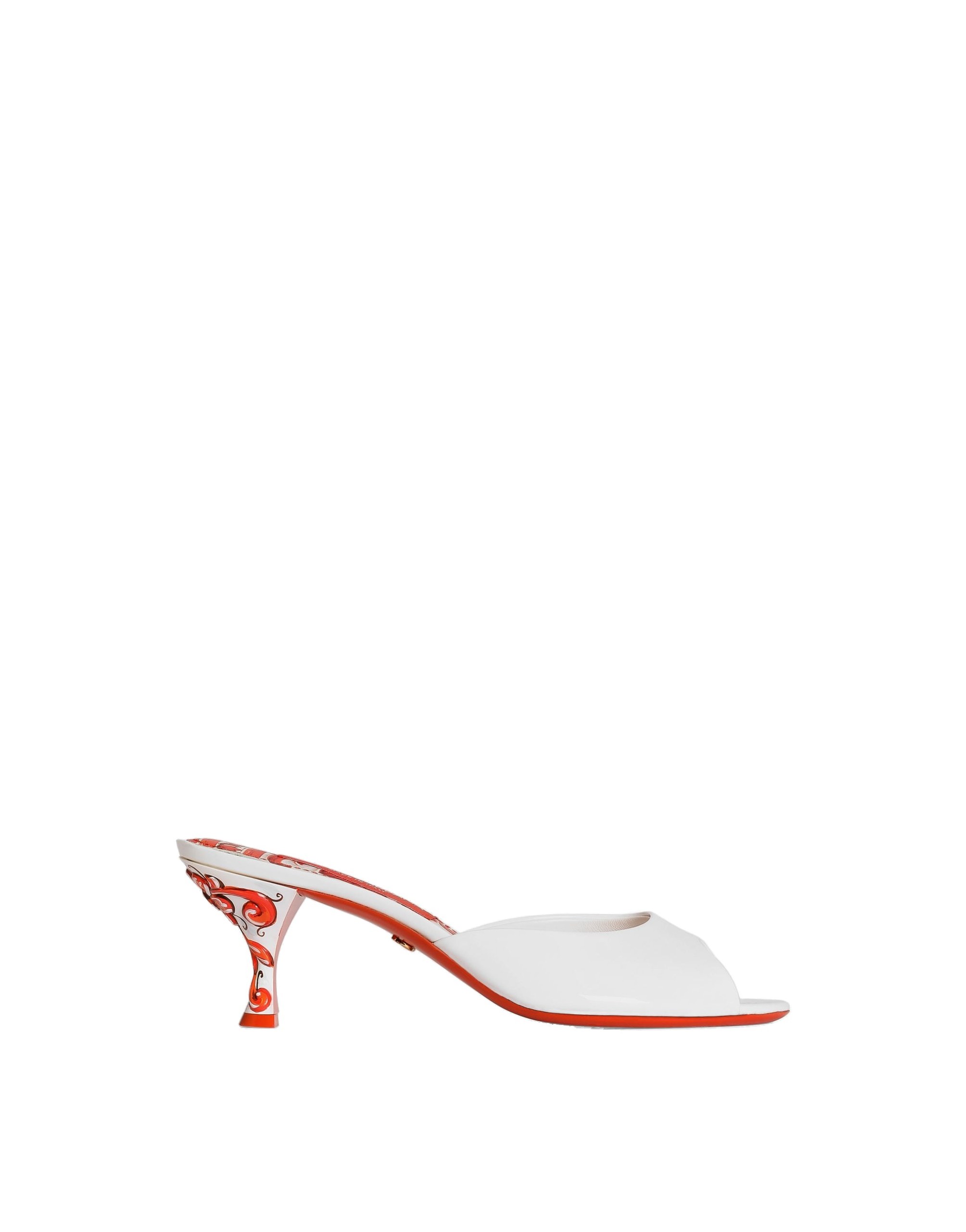 Dolce & Gabbana Mules in patent leather in White | Buy Shoes at Coveti Dolce & Gabbana Mules in patent leather