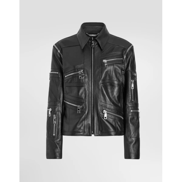 Nappa leather jacket
