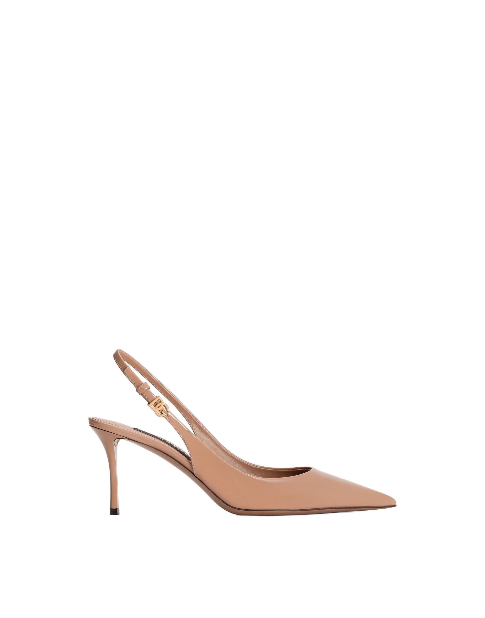 Dolce & Gabbana Patent leather slingback in Beige | Buy Shoes at Coveti Dolce & Gabbana Patent leather slingback