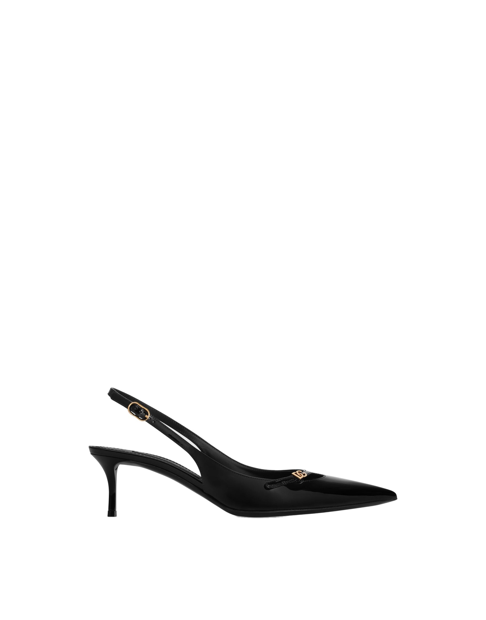 Dolce & Gabbana Patent leather slingback in Black | Buy Shoes at Coveti Dolce & Gabbana Patent leather slingback