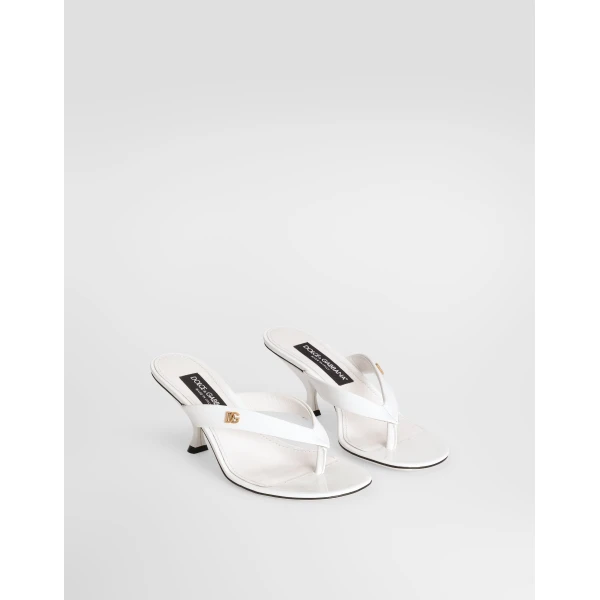 Patent leather thong sandal - Image 2