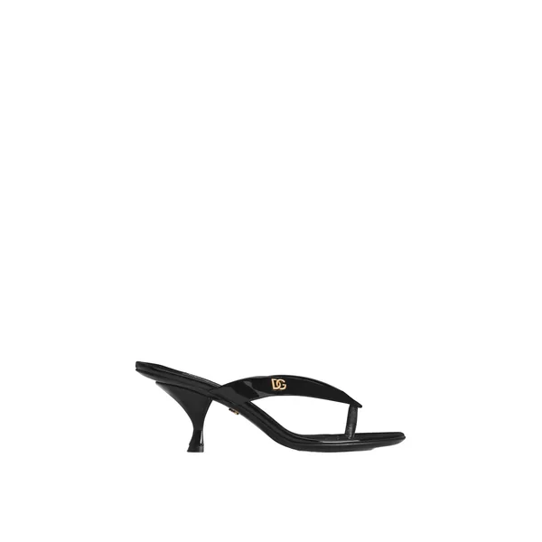 Dolce & Gabbana Patent leather thong sandal