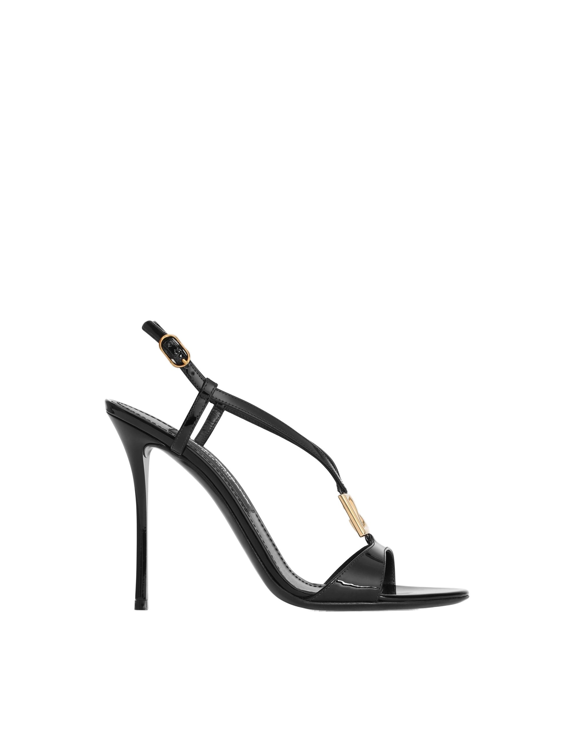 Dolce & Gabbana Patent sandals in Black | Buy Shoes at Coveti Dolce & Gabbana Patent sandals