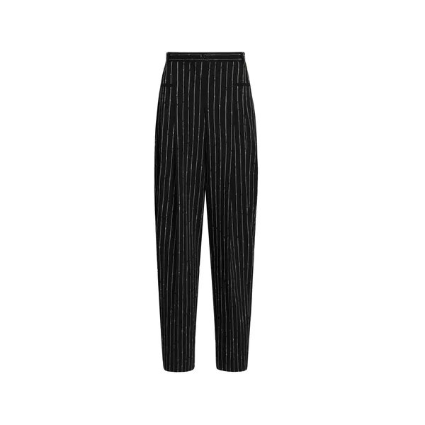Pinstripe virgin wool trousers