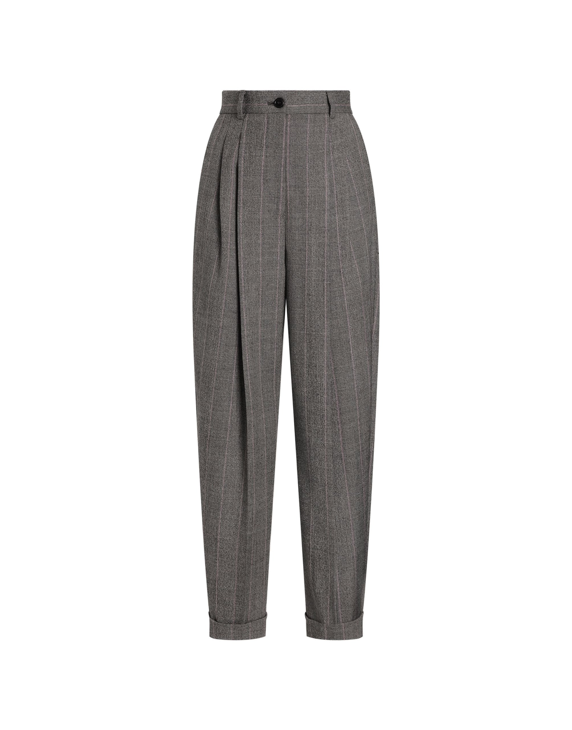 Dolce & Gabbana Pinstripe wool trousers | Pants | Coveti Dolce & Gabbana Pinstripe wool trousers