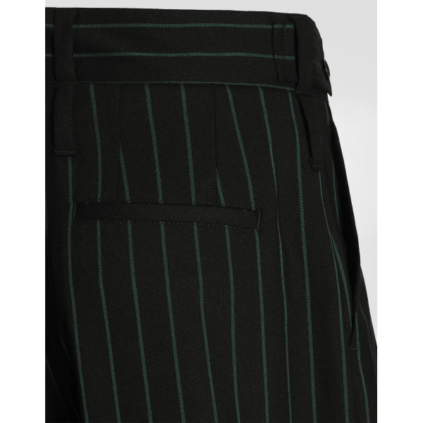 Pinstripe wool trousers - Image 4