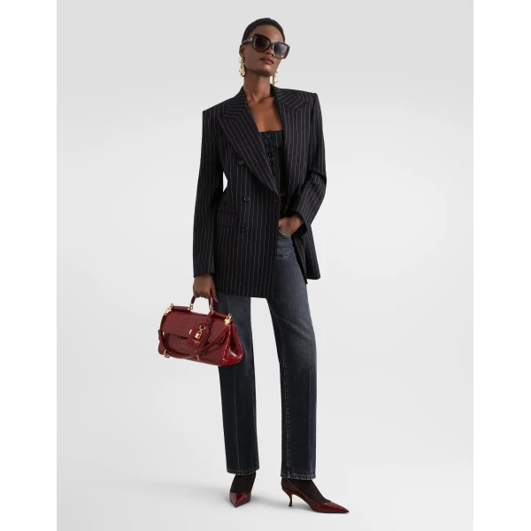 Pinstripe wool vest - Image 2