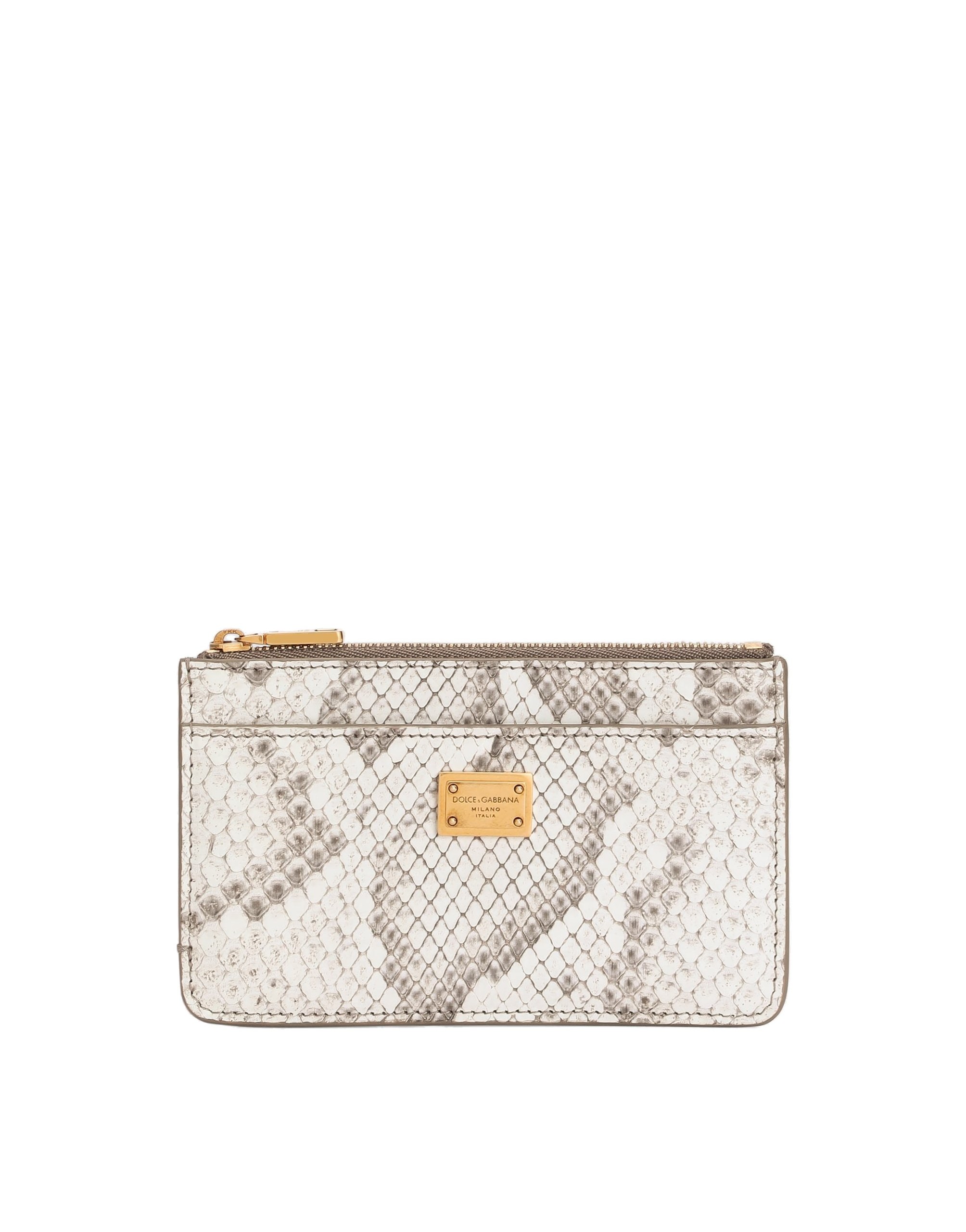 Dolce & Gabbana Python card holder in White | Buy Accessories at Coveti Dolce & Gabbana Python card holder