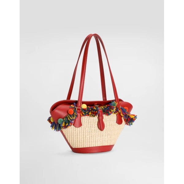 Raffia coffa Capri bag - Image 4