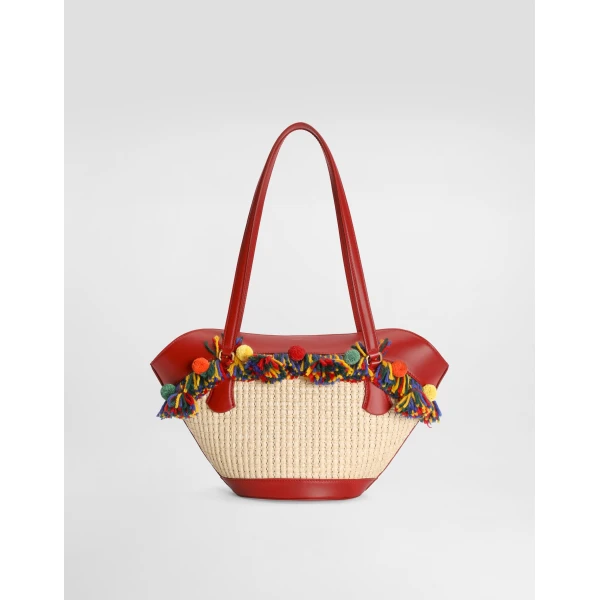 Raffia coffa Capri bag - Image 5