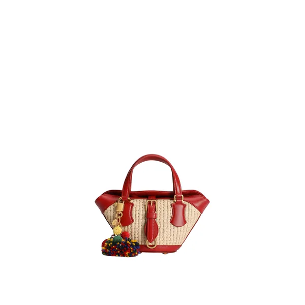 Dolce & Gabbana Raffia coffa Capri bag