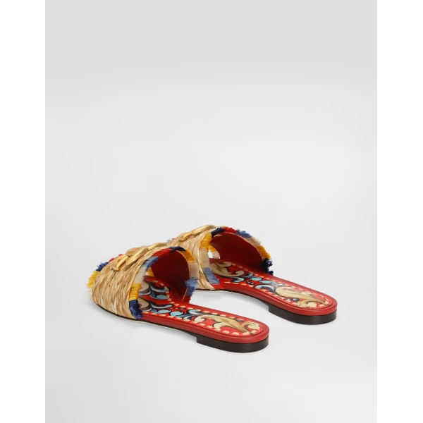 Raffia flat slides - Image 3
