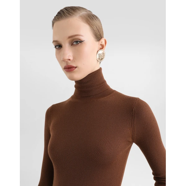 Ribbed cashmere turtleneck pullover - Image 2