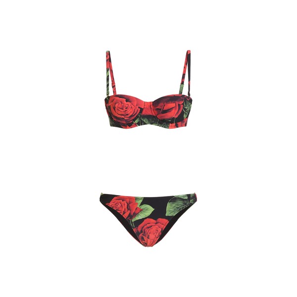 Dolce & Gabbana Rose-print balconette bikini