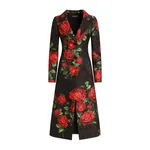 Dolce & Gabbana Rose-print brocade coat