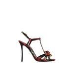 Dolce & Gabbana Rose-print brocade sandals