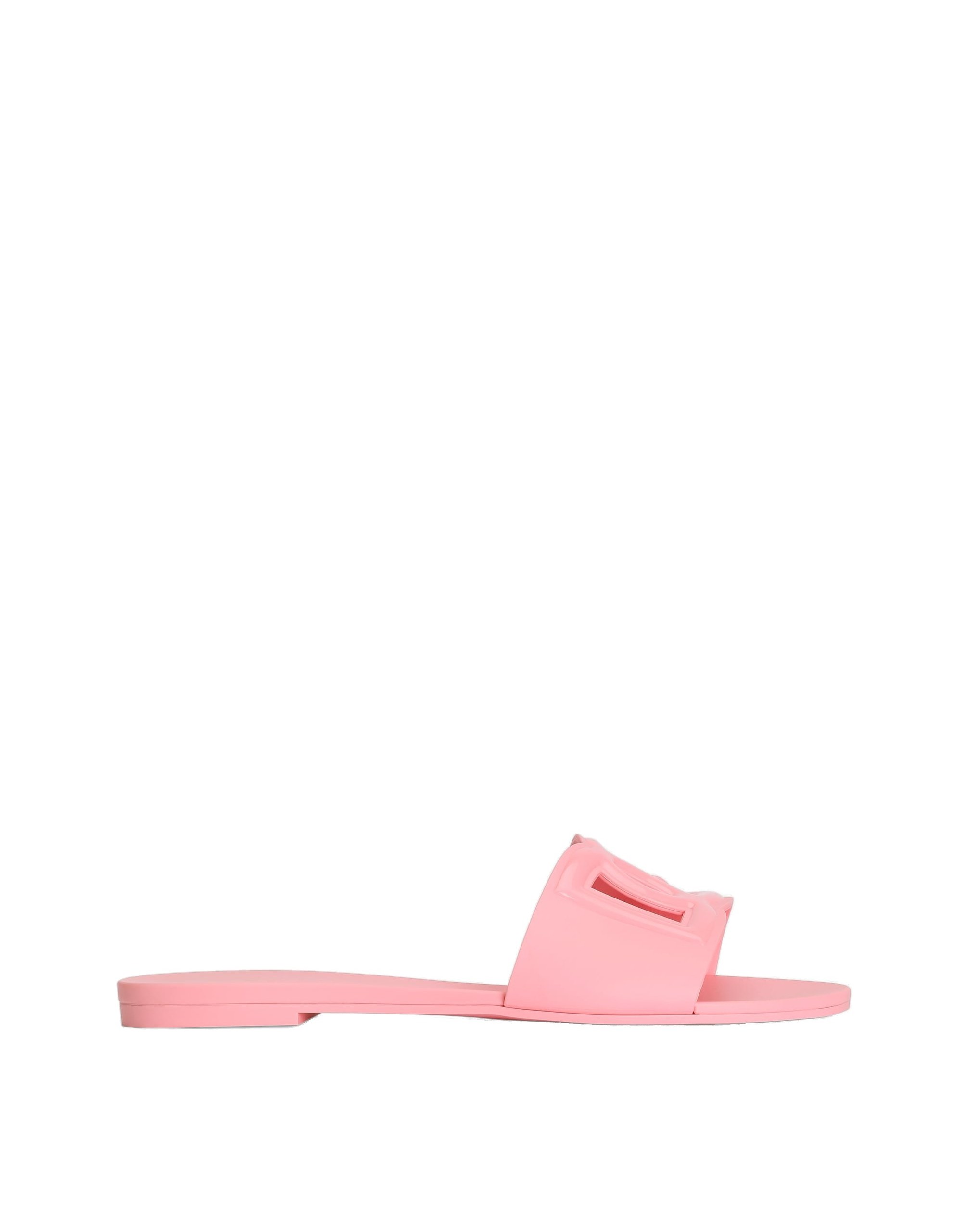 Dolce & Gabbana Rubber beachwear slides in Pink | Buy Shoes at Coveti Dolce & Gabbana Rubber beachwear slides