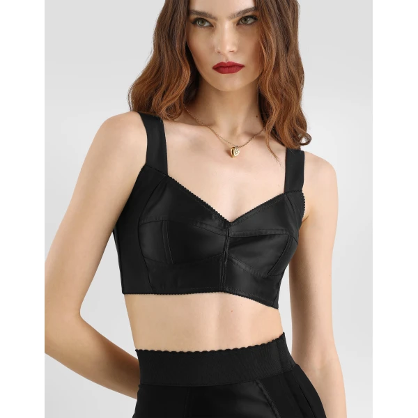 Satin bustier top - Image 2