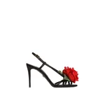 Dolce & Gabbana Satin sandal with flower