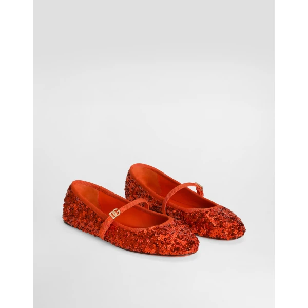 Sequin ballet flats - Image 2