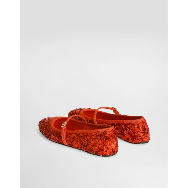 Sequin ballet flats - Image 3