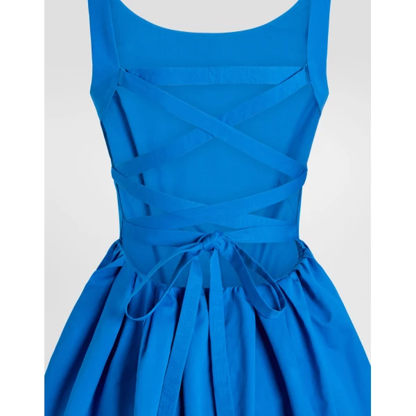 Short dress in cotton - Image 4