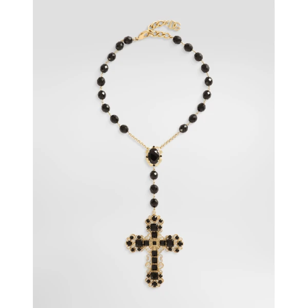 Short rosary necklace