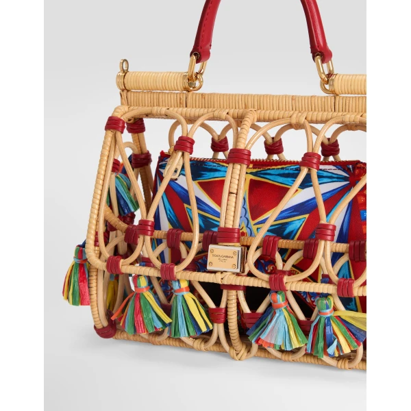 Sicily handbag with embroidery - Image 6