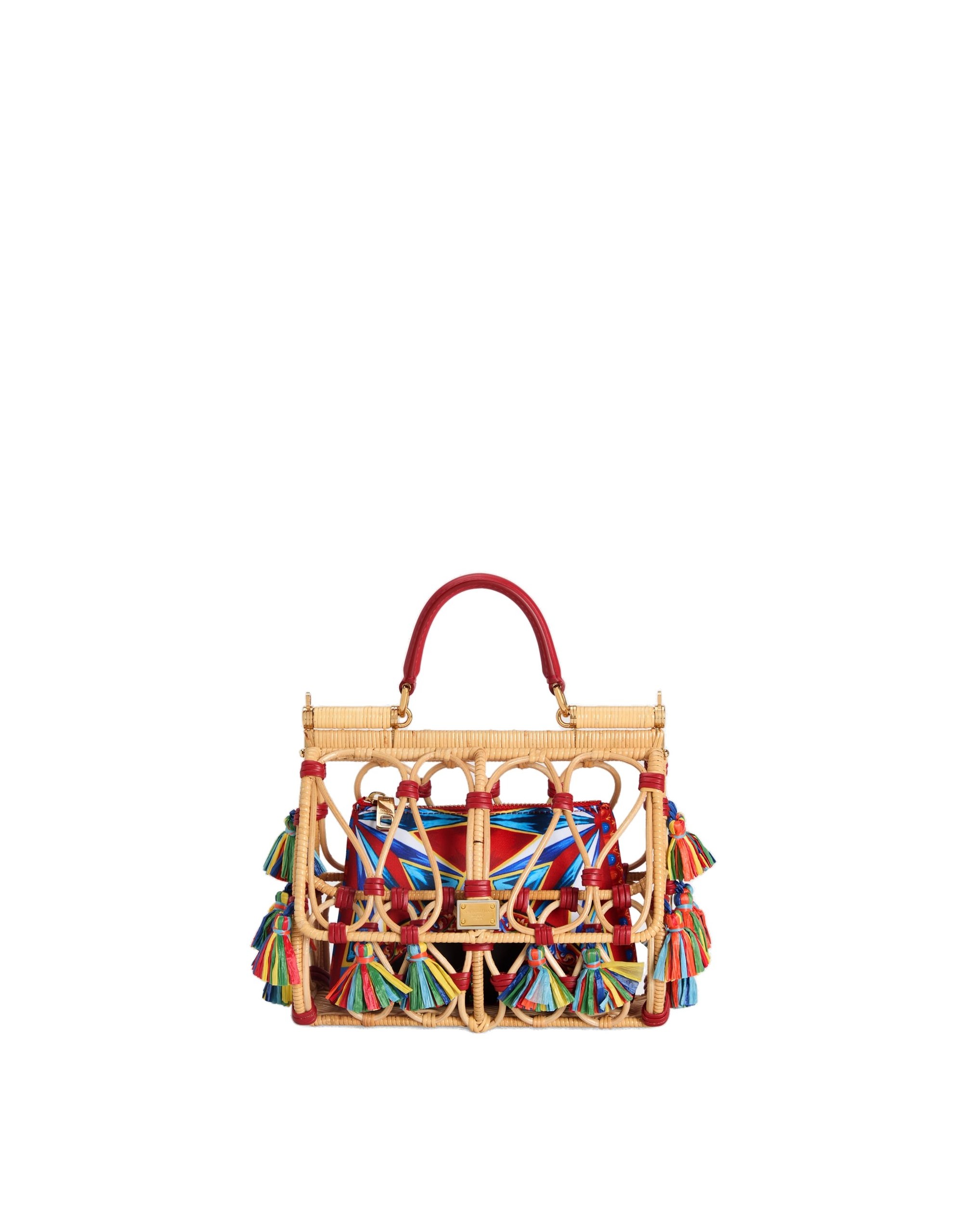 Dolce & Gabbana Sicily handbag with embroidery in Multicolour | Buy Bags at Coveti Dolce & Gabbana Sicily handbag with embroidery