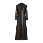 Dolce & Gabbana Single-breasted leather coat