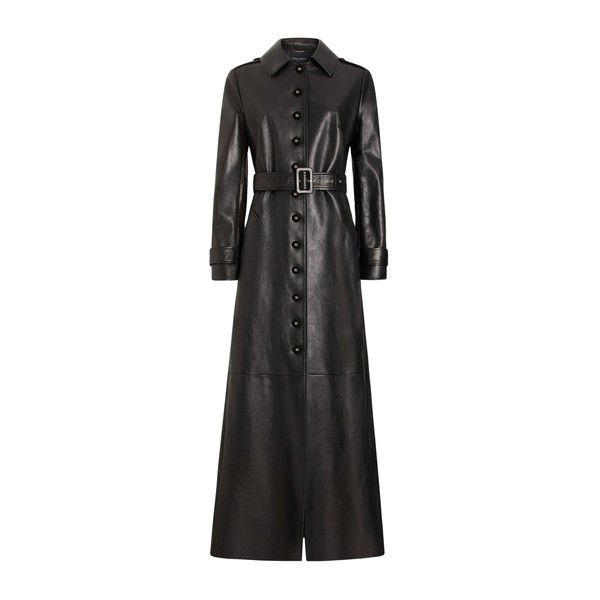 Dolce & Gabbana Single-breasted leather coat