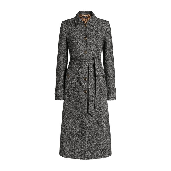 Dolce & Gabbana Single-breasted wool-blend chevron coat
