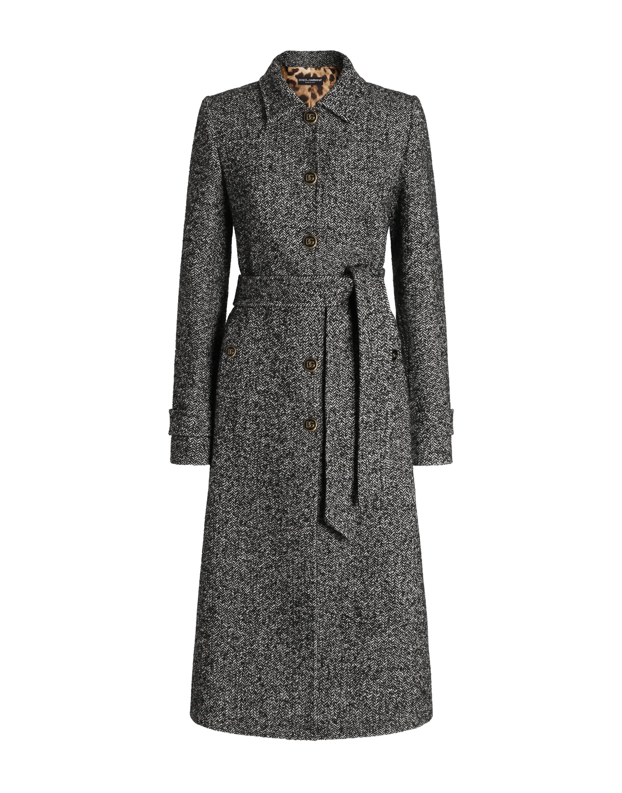 Dolce & Gabbana Single-breasted wool-blend chevron coat | Coats | Coveti Dolce & Gabbana Single-breasted wool-blend chevron coat