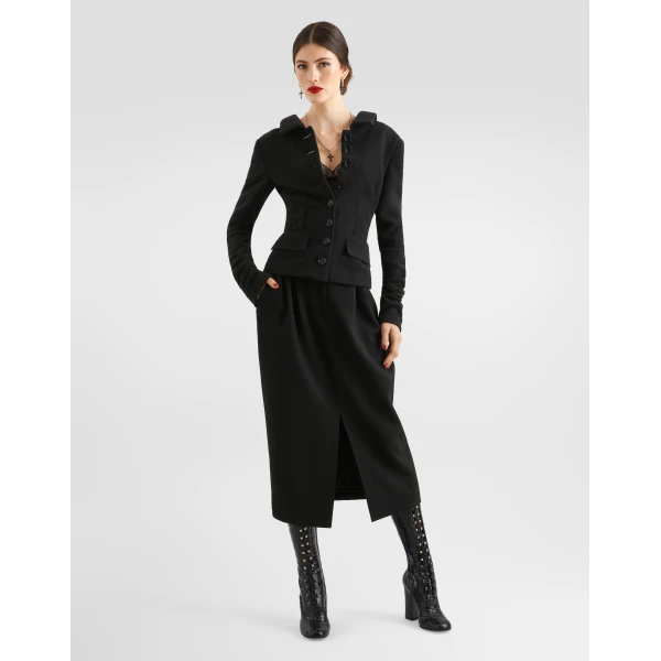 Single-breasted wool jacket - Image 2