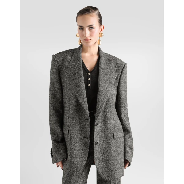 Single-breasted wool jacket - Image 4