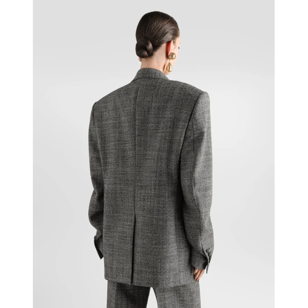 Single-breasted wool jacket - Image 5