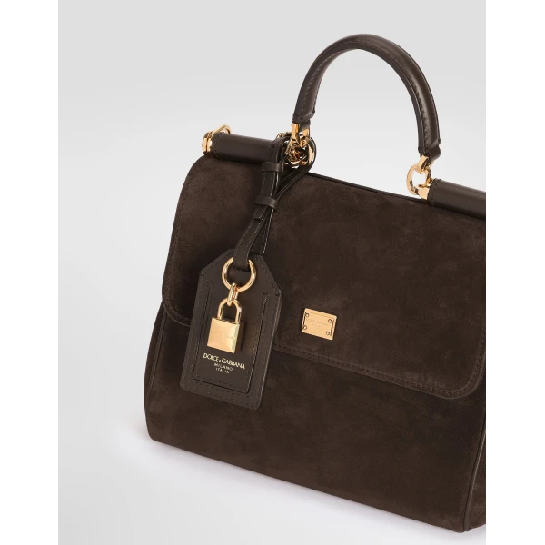 Small My Sicily handbag in split calfskin - Image 4