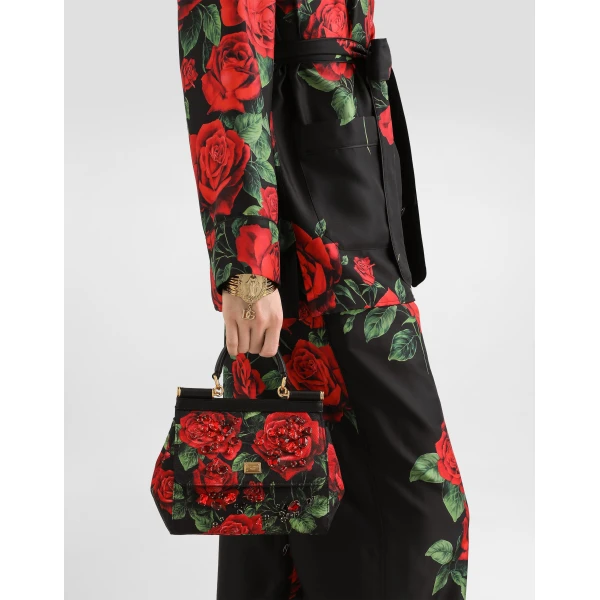 Small Sicily handbag with embroidered bezels - Image 3