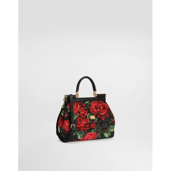 Small Sicily handbag with embroidered bezels - Image 4