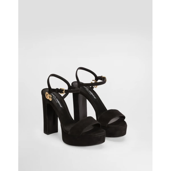 Suede platform sandals - Image 2