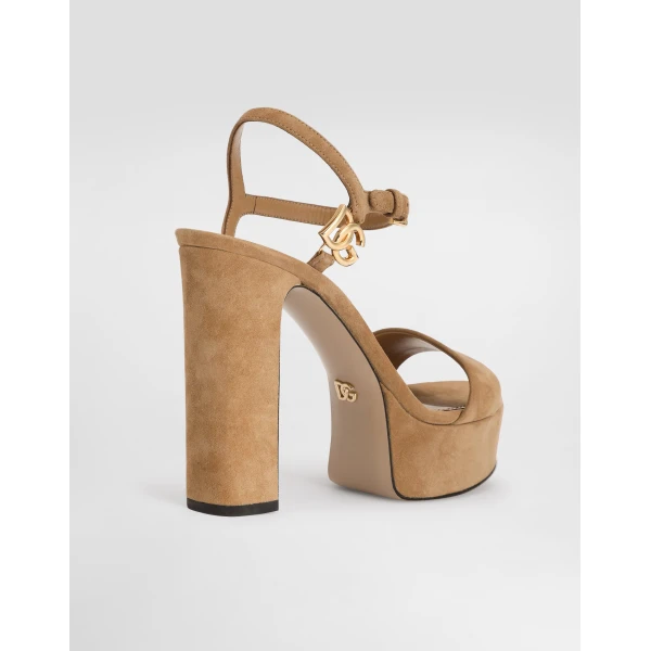 Suede platform sandals - Image 5